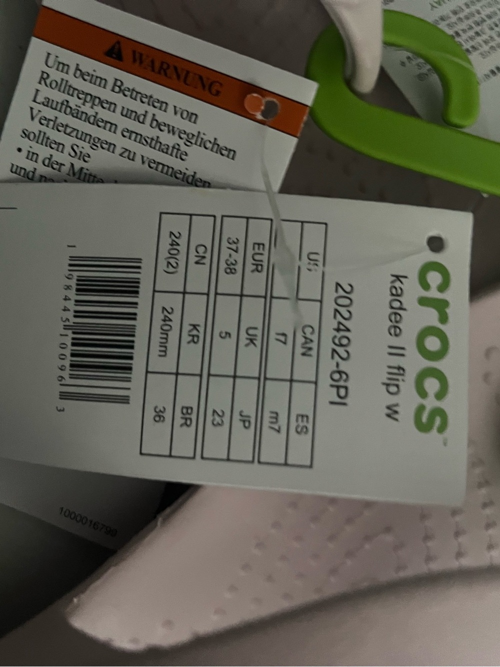 Crocs flip flops pink size w7 - Picture 4 of 5